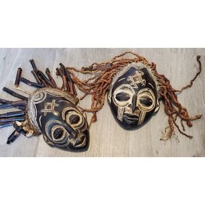 African Mask Carved Wood Cape Town South Africa